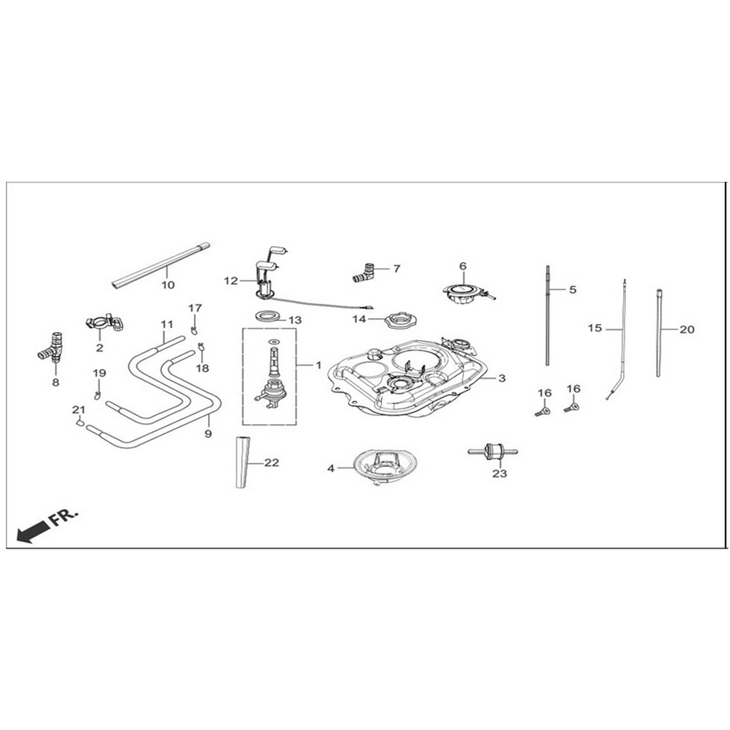 HERO DUET LX YAKIT DEPO KAPAGI #HR110-DT F1306